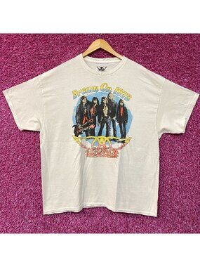 Aerosmith Dream On 1973 Graphic Design Beige T-Shirt 1X